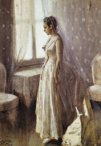 Anders Zorn The Bride Norge oil painting art